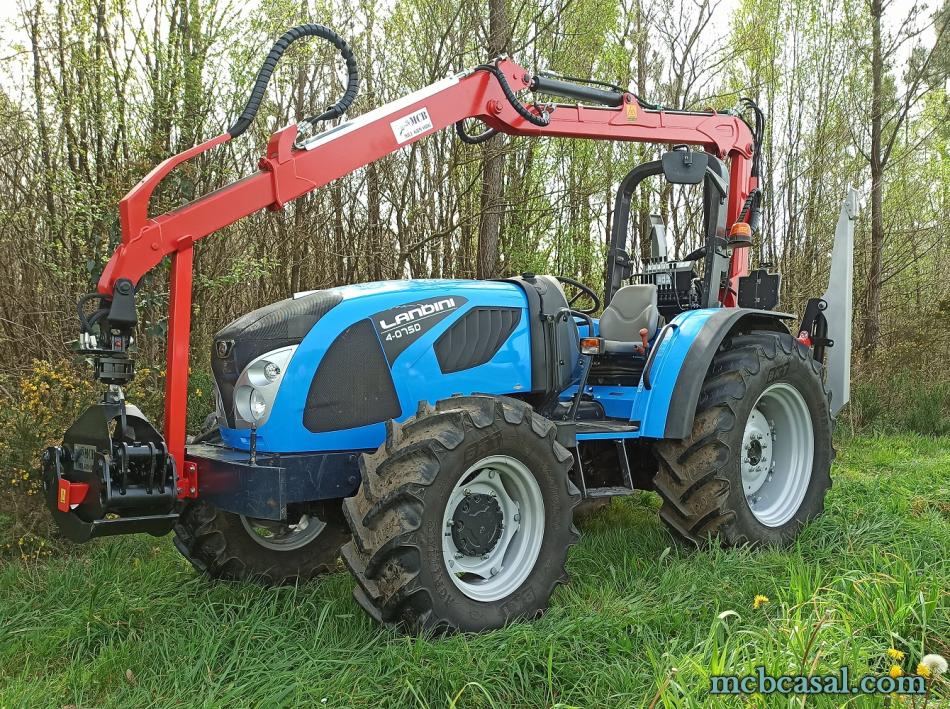 Grúa 5 M acoplada a Landini 4-075D 12