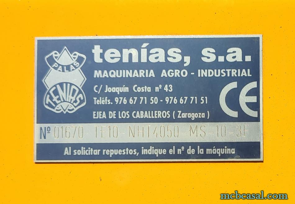 Pala Tenías TE 10 NHT4050 MS 10-3F 12 Pala Tenías TE 10 NHT4050 MS 10-3F 12